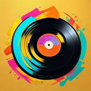 Vinyl record visual #6411