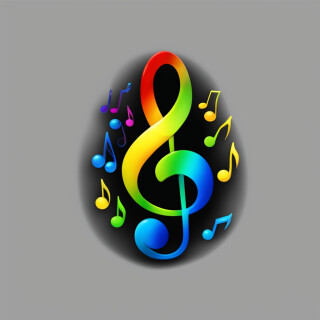 Music note visual #6737