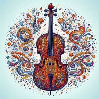 Violin visual #8076
