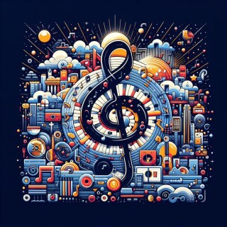 Music note visual #8293