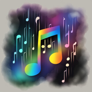 Music note visual #8976