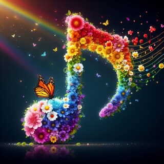 Music note visual #8969
