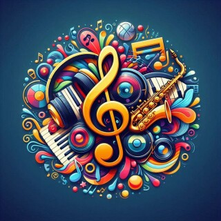 Music note visual #9372