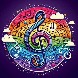 Music note visual #9367