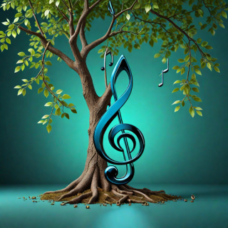 Music note visual #9362
