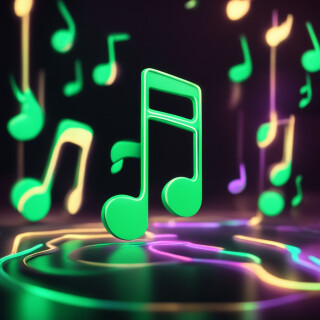 Music note visual #9511