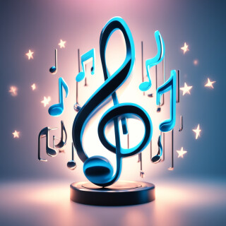 Music note visual #9509