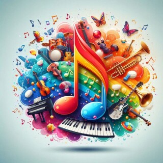 Music note visual #9505
