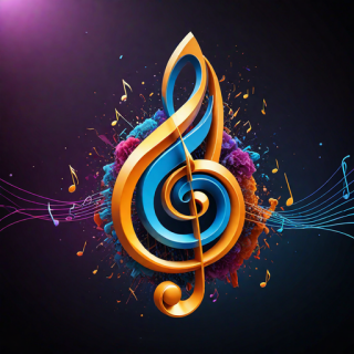 Music note visual #9711