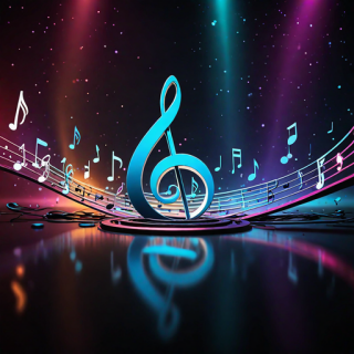 Music note visual #9709