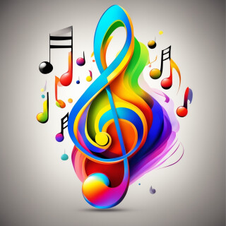 Music note visual #9708