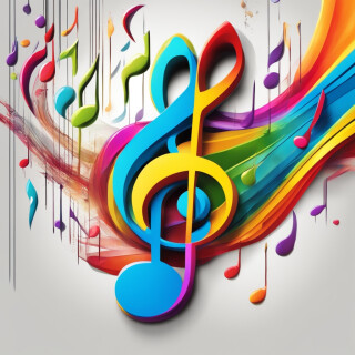 Music note visual #9707
