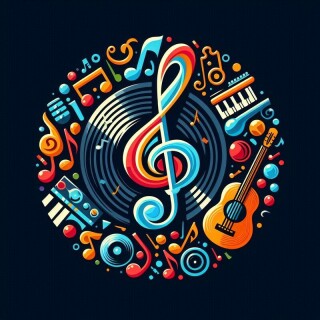 Music note visual #9702
