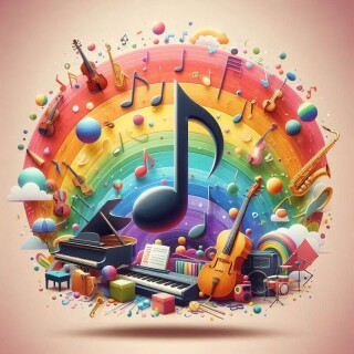 Music note visual #9685
