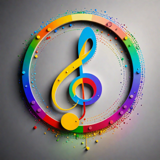 Music note visual #9678