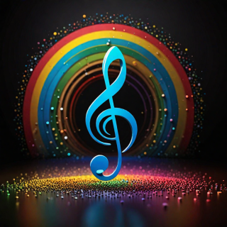 Music note visual #9677