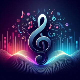 Music note visual #9676