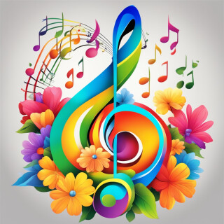 Music note visual #9668