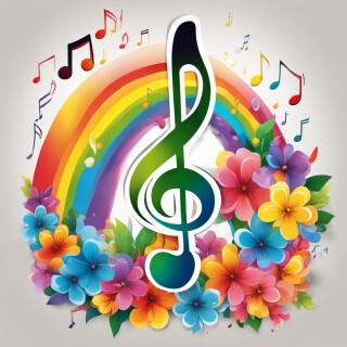 Music note visual #9667