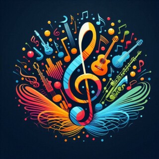 Music note visual #9666
