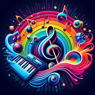 Music note visual #9661