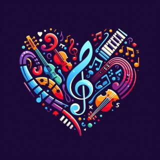 Music note visual #9656