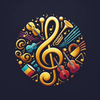 Music note visual #9647