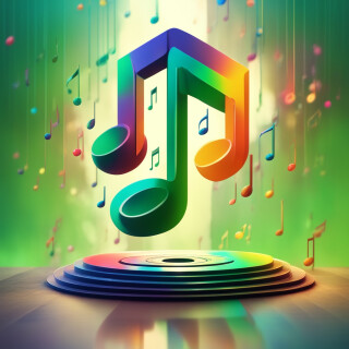 Music note visual #9643