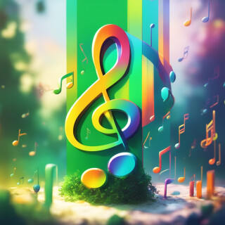 Music note visual #9642