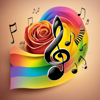 Music note visual #9634