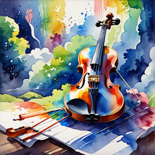 Violin visual #10101