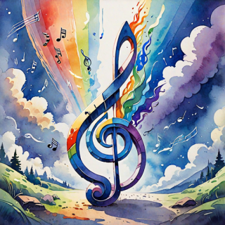 Music note visual #10031