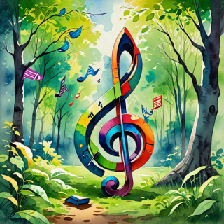 Music note visual #10029