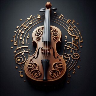 Violin visual #10097