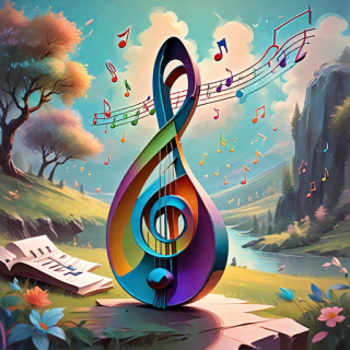 Music note visual #10592