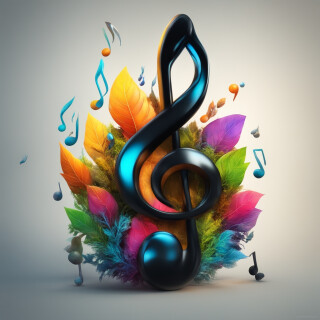 Music note visual #10587