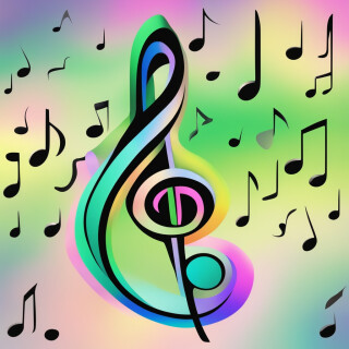 Music note visual #10582