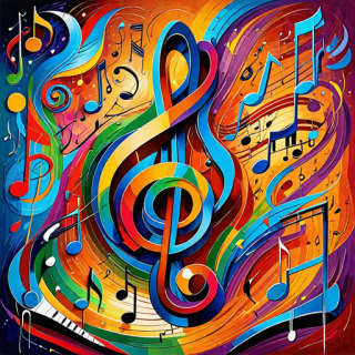 Music note visual #10577