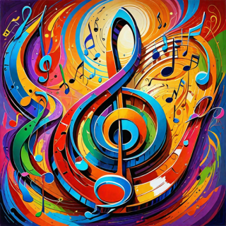 Music note visual #10578