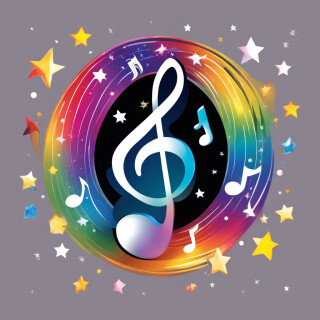 Music note visual #10623