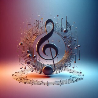 Music note visual #10823