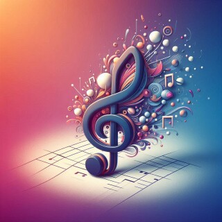 Music note visual #10821