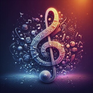 Music note visual #10820