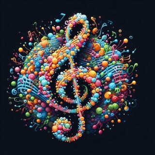Music note visual #10814