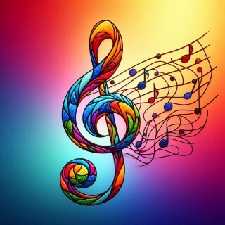 Music note visual #10923