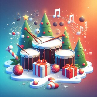 Christmas musical visual #11238