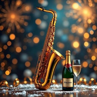 New Year musical instruments visual #11325