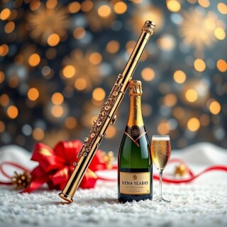 New Year musical instruments visual #11326