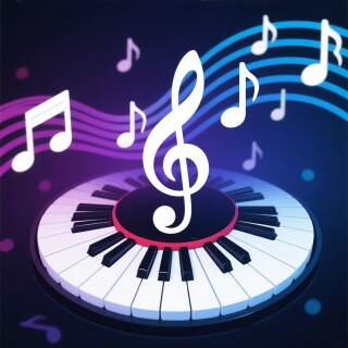 Music note visual #11854
