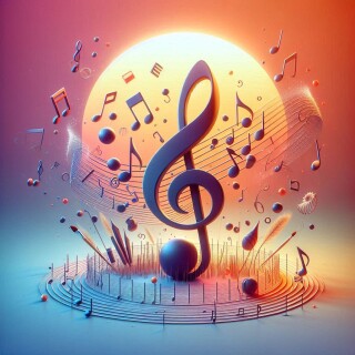 Music note visual #11958